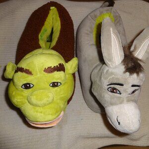 SHREK AND DONCKEY SLIPPERS MEN SIZE 9/10